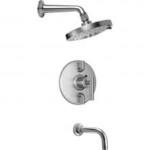 California Faucets KT05-66.18-PC - Tiburon StyleTherm® 1/2'' Thermostatic Shower System with Showerhead and Tub Spout