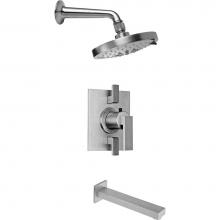 California Faucets KT05-77.25-PC - Morro Bay StyleTherm® 1/2'' Thermostatic Shower System with Showerhead and Tub Spou