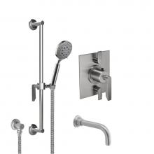 California Faucets KT06-45.25-PC - Rincon Bay StyleTherm® 1/2'' Thermostatic Shower System with Handshower Slide Bar a