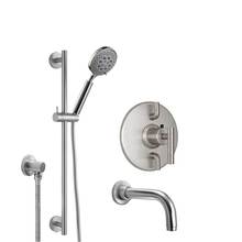 California Faucets KT06-66.25-RBZ - Tiburon Styletherm 1/2'' Thermostatic Shower System with Hand Shower Slide Bar and Tub S