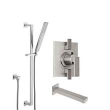 California Faucets KT06-77.25-RBZ - Morro Bay Styletherm 1/2'' Thermostatic Shower System with Hand Shower Slide Bar and Tub