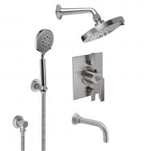 California Faucets KT07-45.25-PC - Rincon Bay StyleTherm® 1/2'' Thermostatic Shower System with Handshower Hook and Tu