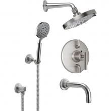 California Faucets KT07-66.25-PC - Tiburon StyleTherm® 1/2'' Thermostatic Shower System with Handshower Hook and Tub S