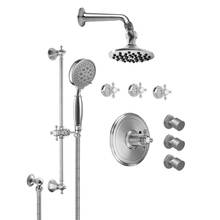 California Faucets KT08-47.25-RBZ - Monterey  Styletherm 3/4'' Thermostatic Shower System with Body Spray, Hand Shower on Sl