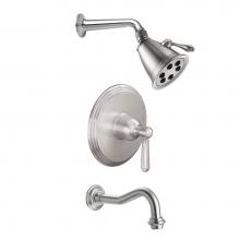 California Faucets KT10-33.25-PC - Montecito Pressure Balance Shower System with Single Showerhead and Tub Spout