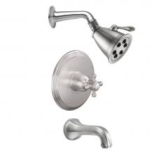 California Faucets KT10-47.18-PC - Monterey Pressure Balance Shower System with Single Showerhead and Tub Spout