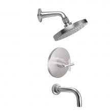 California Faucets KT10-65.25-PC - Tiburon Pressure Balance Shower System with Single Showerhead and Tub Spout