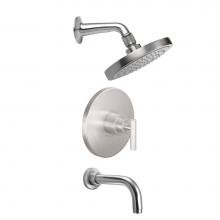 California Faucets KT10-66.25-PC - Tiburon Pressure Balance Shower System with Single Showerhead and Tub Spout