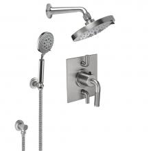 California Faucets KT12-30K.25-PC - Descanso StyleTherm® 1/2'' Thermostatic Shower System with Showerhead and Handshowe