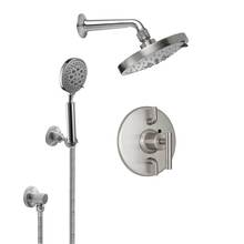 California Faucets KT12-66.25-RBZ - Tiburon Styletherm 1/2'' Thermostatic Shower System with Shower Head and Hand Shower on