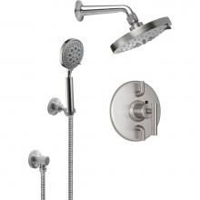 California Faucets KT12-66.25-PC - Tiburon StyleTherm® 1/2'' Thermostatic Shower System with Showerhead and Handshower