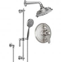 California Faucets KT13-33.25-PC - Montecito StyleTherm® 1/2'' Thermostatic Shower System with Showerhead and Handshow