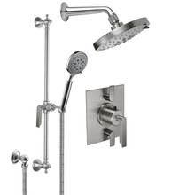 California Faucets KT13-45.25-RBZ - Rincon Bay Styletherm 1/2'' Thermostatic Shower System with Showerhead and Hand Shower o