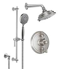 California Faucets KT13-48.25-RBZ - Miramar Styletherm 1/2'' Thermostatic Shower System with Showerhead and Hand Shower on S