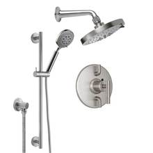 California Faucets KT13-66.25-RBZ - Tiburon Styletherm 1/2'' Thermostatic Shower System with Showerhead and Hand Shower on S