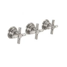 California Faucets TO-3003XKL-RBZ - 3 Handle Tub And Shower Trim Only - Knurl