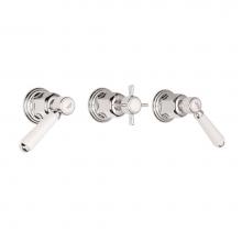 California Faucets TO-3503L-RBZ - 3 Handle Tub And Shower Trim Only