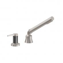 California Faucets TO-53F.62-FR-PC - Handshower & Diverter Trim Only for Roman Tub - Carbon Fiber Insert