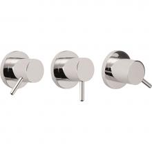 California Faucets TO-6203L-PC - 3 Handle Tub and Shower Trim Only