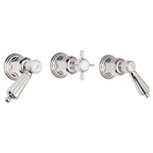 California Faucets TO-6803L-MOB - 3 Handle Tub and Shower Trim Only