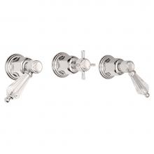 California Faucets TO-6903L-PC - 3 Handle Tub And Shower Trim Only