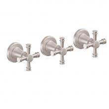 California Faucets TO-C103XSL-MOB - 3 Handle Tub and Shower Trim