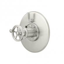 California Faucets TO-TH1L-85W-RBZ - StyleTherm Round with Single Volume Control - Wheel Handle