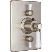 California Faucets TO-THC2L-35-MWHT - StyleTherm® Trim Only with Dual Volume Control