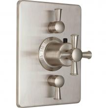 California Faucets TO-THC2L-48X-MWHT - StyleTherm® Trim Only with Dual Volume Control