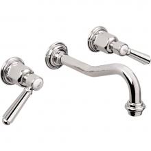 California Faucets TO-V3302-7-PC - Two Handle Lavatory Wall Faucet Trim Only