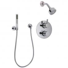 Huntington Brass P6781701 - Push Button Shower Package