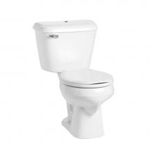 Mansfield Plumbing 131-175WHT - Alto 1.6 Round 10'' Rough-In Toilet Combination