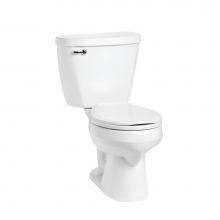 Mansfield Plumbing 380-387WHT - Summit 1.28 Round Toilet Combination