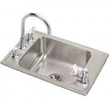 Elkay DRKR3119C - Lustertone Classic Stainless Steel 31'' x 19-1/2'' x 7-5/8'', 4-Hole