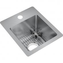 Elkay ECTSR13169TBG1 - Crosstown 18 Gauge Stainless Steel 13'' x 16'' x 9'', 1-Hole Single