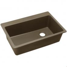 Elkay ELG13322MC0 - Quartz Classic 33'' x 22'' x 9-1/2'', Single Bowl Drop-in Sink, Moch