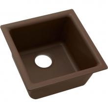 Elkay ELG1616MC0 - Quartz Classic 15-3/4'' x 15-3/4'' x 7-11/16'', Single Bowl Dual Mou