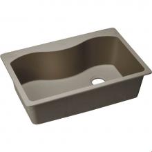 Elkay ELGS3322RGR0 - Quartz Classic 33'' x 22'' x 9-1/2'', Single Bowl Drop-in Sink, Grei