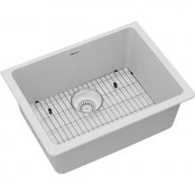 Elkay ELGU2522WH0C - Quartz Classic 24-5/8'' x 18-1/2'' x 9-1/2'', Single Bowl Undermount