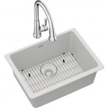 Elkay ELGU2522WH0FC - Quartz Classic 24-5/8'' x 18-1/2'' x 9-1/2'', Single Bowl Undermount