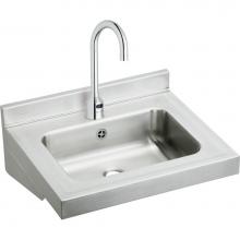 Elkay ELVWO2219SACMC - Stainless Steel 22'' x 19'' x 5-1/2'', Wall Hung Lavatory Sink Kit