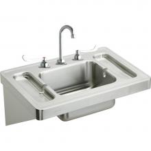 Elkay ESLV2820W6C - Stainless Steel 28'' x 20'' x 7-1/2'', Wall Hung Lavatory Sink Kit