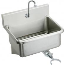 Elkay EWS2520KC - Stainless Steel 25'' x 19.5'' x 10-1/2'', Wall Hung Single Bowl Hand