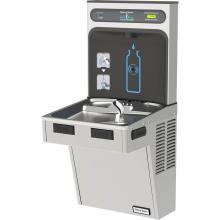 Elkay HTHB-HAC8SS-WF - Halsey Taylor HydroBoost Bottle Filling Station & Single ADA Cooler, Filtered 8 GPH Stainless