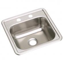 Elkay KW50115151 - Dayton Stainless Steel 15'' x 15'' x 5-3/16'', 1-Hole Single Bowl Dr