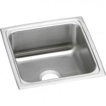 Elkay LFR1717 - Lustertone Classic Stainless Steel 17'' x 17-1/2'' x 7-5/8'', Single