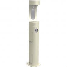 Elkay LK4400BFFRKBGE - Outdoor ezH2O Bottle Filling Station Pedestal, Non-Filtered Non-Refrigerated Freeze Resistant Beig