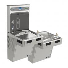 Elkay LMABFTL8WSLK - ezH2O Bottle Filling Station with Mechanically Activated, Bi-Level ADA Cooler Filtered Refrigerate