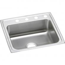 Elkay LR25212 - Lustertone Classic Stainless Steel 25'' x 21-1/4'' x 7-7/8'', 2-Hole