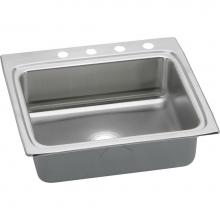 Elkay LRQ25224 - Lustertone Classic Stainless Steel 25'' x 22'' x 8-1/8'', 4-Hole Sin